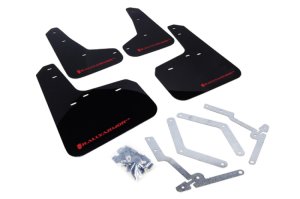 Ford Focus ST Mud Flap Kit - Rally Armor - UR Series - Black/Red - `12-`19
